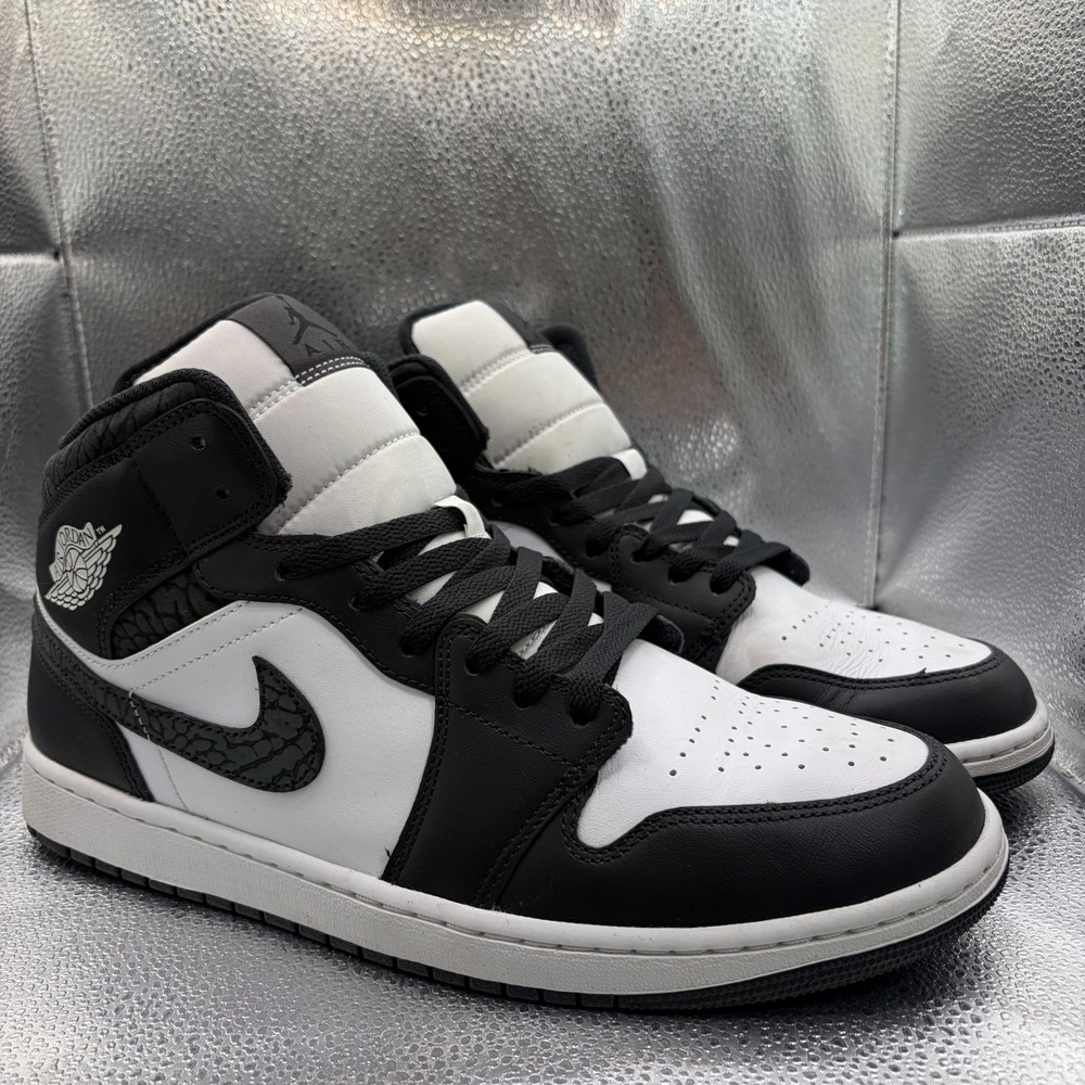 Size 11.5 Nike Air Jordan 1 Mid SE Off-Noir Black White Mens Shoes FB9911-001
